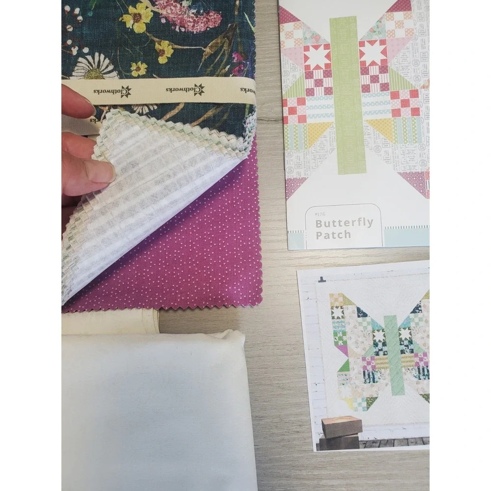 Butterfly Patch Quilt Kit Lella Boutique w/ layer cake Verdure Esther Fallon Lau